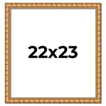 22x23 Frame Gold Real Wood Picture Frame Width 1.5 inches | Interior Frame Depth 0.5 inches |