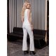 thumbnail image 3 of Conjunto Fashion 2 Piezas, Top Sin Mangas con Botones y Pantalón Ajustado con Corte Flare para Mujer, 3 of 5