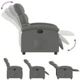 thumbnail image 6 of vidaXL Recliner Chair Dark Gray 100% polyester, metal, plywood Medium, 6 of 6