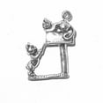 thumbnail image 1 of Sterling Silver 30" .8mm 3D Kitten Opening And Cat Laying On Top Of Mailbox Pendant Necklace, 1 of 2