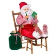 thumbnail image 4 of Kurt Adler 18 Inch Kringle Claus Sitting in Chair with Bag of Gifts, 4 of 8