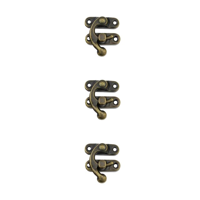 Scienceny Candado antiguo Cerradura de gancho Cerradura Hebilla oculta de protección Capturas Decoración Herrajes para muebles de Type1 NO1