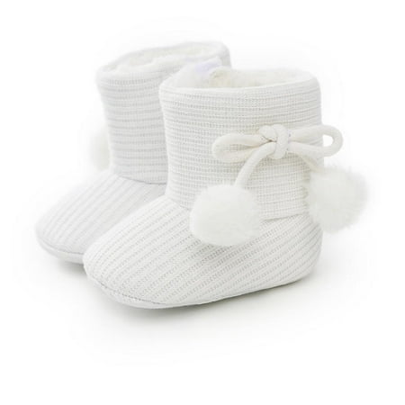 

Winter Boy Girls Baby Soft Sole Cotton Snow Boots Warm Crib Shoes Toddler Boots Baby Shoes