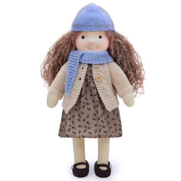 BlissfulPixie Handmade Mother's Day Gift Waldorf Collect Rag Doll Birthday Gift with Exquisite Box