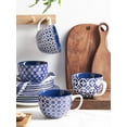 thumbnail image 3 of Coffee Mug Set 4 Piece, 24 Ounce Large Coffee Mug, Giant Soup Mug with Handle, Cereal Latte Ceramic Coffee Mug for Men and Women, Housewarming Wedding Gift, Vintage Blue, 3 of 14