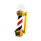 thumbnail image 5 of Luz de poste de barbería de 23,6 ", luz de señal abierta de salón, LED montada en la pared, peluquería, peluquería, señal abierta para salón de rojo negro, 5 of 8
