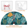 thumbnail image 4 of Yiaed Tropical Leaves Print Christmas Tree Skirt , Tree SkirtsTree Mat for Christmas Winter Holiday Indoor Decorations-36", 4 of 7