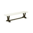 HomeStock African Artistry VStyle 15X72 In Dining Bench With