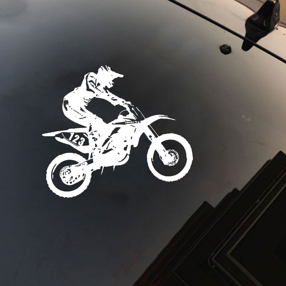 ONWRACE Motocross Stunts Motorcycle Reflective Car Truck Vehicle Decals  Sticker Decor - Walmart.com