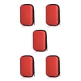 thumbnail image 1 of jesticaly Earphone Carry Case with Zipper Earbud Wireless Wired Storage Box Organizer Multi-purpose for Protection Pouch for Outdoor Red 5Set, 1 of 6