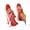 Red, variant on Women's Slip On Walking Shoes Orthopedic Air Cushion Platform Rhinestone Chain Decor Breathable Knit Mesh Lightweight Cushioned Non-Slip Fashion Casual Athletic Sneakers