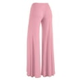 thumbnail image 4 of MBJ WB1104 Womens Wide Leg Palazzo Lounge Pants M PINK, 4 of 4