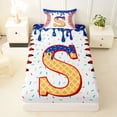thumbnail image 3 of Erosebridal Cartoon S Letter Twin Sheet Sets, Boys Baseball Game Bedding, 3pcs, 3 of 5