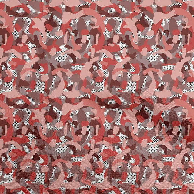oneOone Velvet Red Fabric Abstract Dress Material Fabric Print Fabric By The Yard 58 Inch Wide