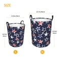 thumbnail image 3 of Sikiie USA Stars Print Round Dirty Clothes Basket, Waterproof Standing Foldable Storage Basket, for Laundry Room, Bedroom, Bathroom Storage-Small, 3 of 6