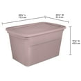 thumbnail image 3 of Sterilite Boîte 114L, Rose, 3 of 4