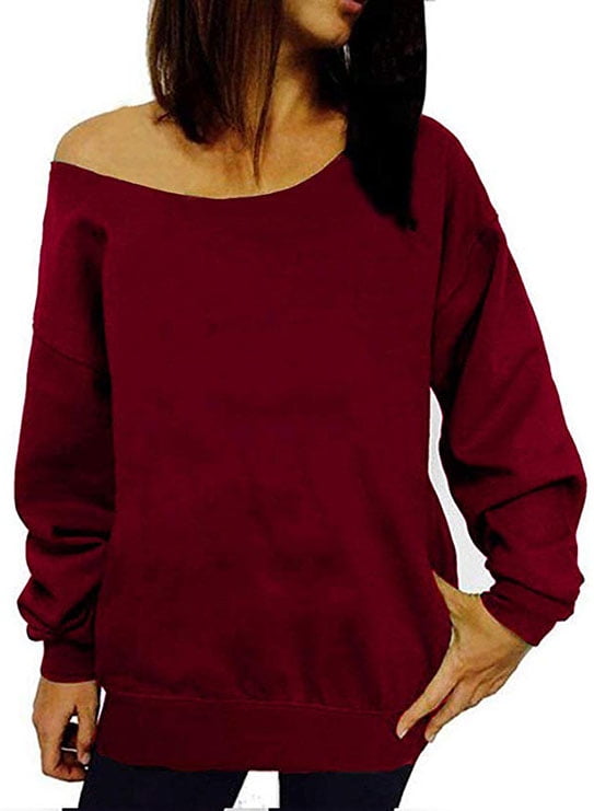 off the shoulder sweatshirt walmart