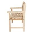 thumbnail image 6 of Shine Company Wood Easy Assembly and Natural Finish Garden Bench Beige, 6 of 6