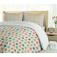 thumbnail image 5 of Ambesonne Cat Duvet Cover Sets, Happy Surprised Kittens Fish, 2-King, Blush Seafoam, 5 of 7