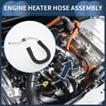 thumbnail image 2 of Unique Bargains Engine Heater Hose Assembly No.15961522 for Chevrolet Blazer 5.7L 1992-1994 Rubber Black 1 Pc, 2 of 6
