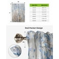 thumbnail image 6 of Blue Brown Forest Tie Up Curtains for Kitchen Bathroom Bedroom Windows 63 Inch Length, Modern Oil Painting Art Balloon Drape Curtains Shade Rod Pocket Drapery Curtain Panel, 46"x63", 6 of 7
