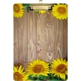 thumbnail image 1 of FMSHPON Beautiful Sunflowers Wooden Clipboard Hardboard Wood Nursing Clip Board and Pull for Standard A4 Letter 13x9 inches, 1 of 7