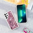 thumbnail image 3 of Aesthetic Funda para Samsung Galaxy S22 Ultra Case Clear Silicone for Women Girls, Cute Phone Case Samsung S22 Ultra Case Glitter Pink Shockproof and Bumpers Cover (Rose Gold), 3 of 14