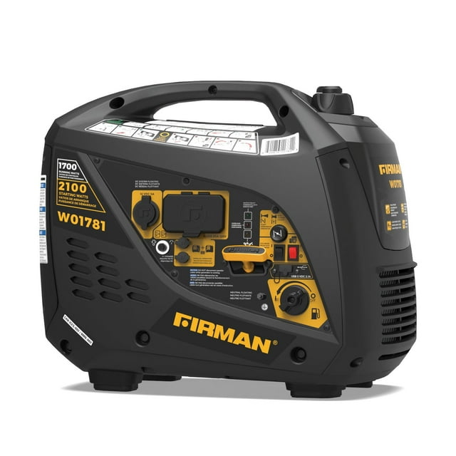 Firman Power Equipment W01781 Gas Powered 2100/1700 Watt Inverter Generator