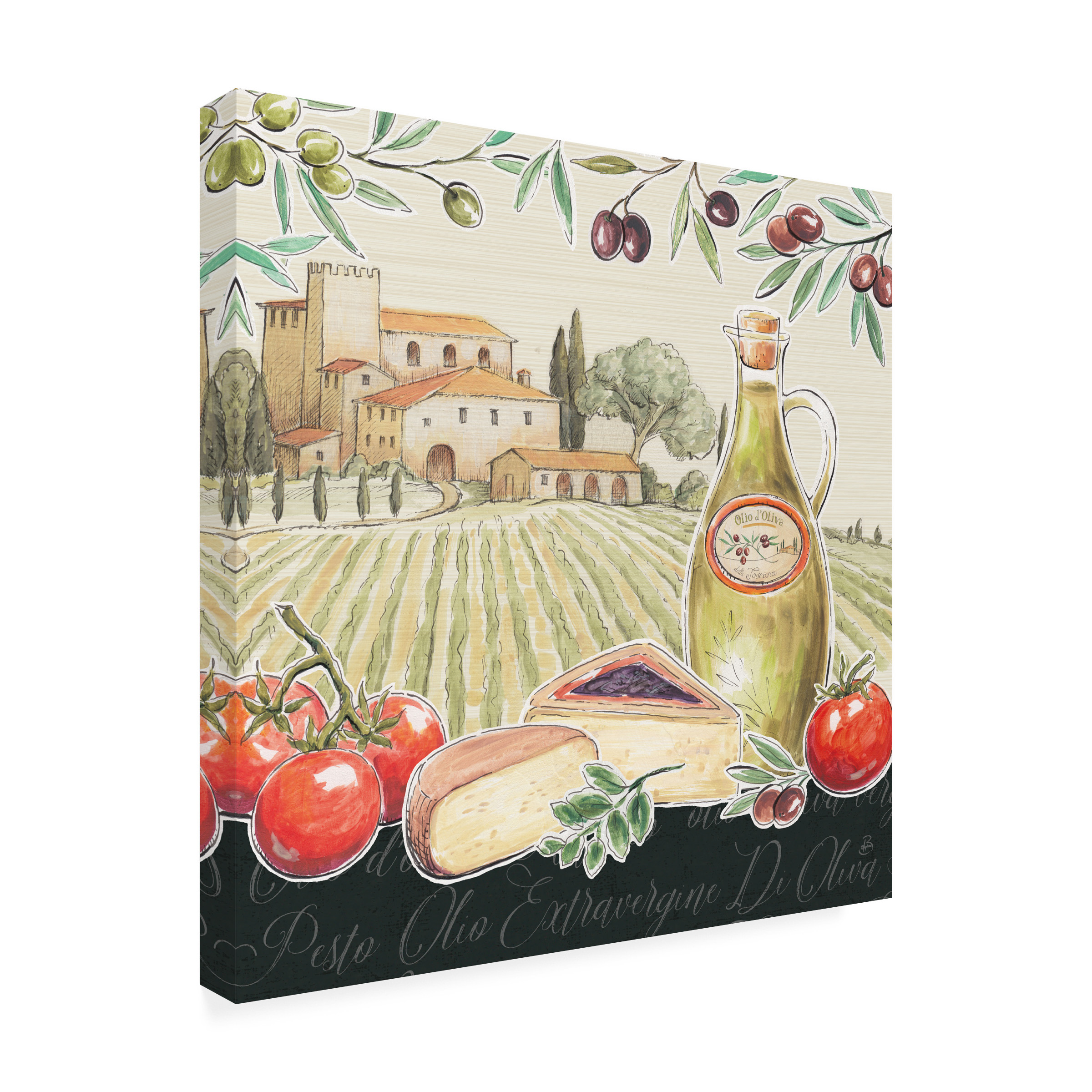 Trademark Fine Art 'Tuscan Flavor III' Canvas Art by Daphne Brissonnet
