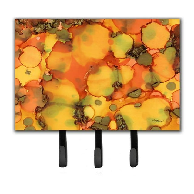 Carolines Treasures 8976TH68 Abstract in Orange & Greens Leash or Key Holder