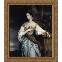 Anne Dashwood 20x20 Gold Ornate Wood Framed Canvas Art by Reynolds, Joshua