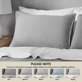 thumbnail image 5 of Mainstays Garment Washed Striped Pillow Sham, King, Silver Grey, 1 Pack, 5 of 7