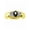 Black Star Sapphire, variant on Yellow Gold Plated Silver Classic 6X4MM Oval Amethyst & Diamond Ring - Birthstone Jewelry for Men -Size 13