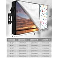 thumbnail image 7 of Outdoor TV Cover 30 to 32 Inch Weatherproof, Colorful Polka Dot Waterproof TV Screen Protector for Outside Decor with Zipper and Pocket 30"L x 19"H&nbsp; , Rainbow Color, 7 of 7