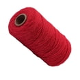 thumbnail image 3 of Cuerda de algodón hecha a mano, 3 mm de diámetro, de un solo color, tejidas para manualidades, cuerdas de 100 m, rojo 1 Rollo sidaley HA5320-02B, 3 of 6