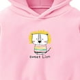 thumbnail image 3 of Ulanda Boys Girls Animals Prints Pullover Toddler Kids Long Sleeve Autumn Thick Sweatshirts Warm Casual Hoodies (Pink, 5-6 Years), 3 of 3