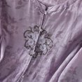 thumbnail image 4 of Enjoytime 3/4 Length Sleeve Womens Tops Imitation Linen Embroidered Button Down Blouses Solid Color 3/4 Sleeve Casual Business Work Shirt, 4 of 8