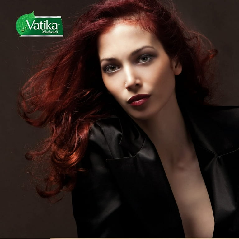 Dabur Vatika Henna Hair Color, Burgundy, 100% Grey Coverage