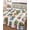 White, variant on Twin Quilt Bedding Set, Tropical Cactus Reversible Summer Quilt 3 Pieces, Spring Summer Potted Plants Wooden Lightweight Bedspreads Coverlets with 2 Pillow Shams for All Seasons