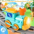 thumbnail image 3 of Set de tren de juguete Aigybobo Electric Zoo Animal con música y luz, 3 of 9