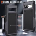 thumbnail image 3 of SaniMore for Google Pixel 7 Case Rubber, Heavy Duty Body Shockproof Bumper Cover Military Grade Anti-Scratch & Anti-Fingerprint Outdoor Rugged Case for Google Pixel 7 6.3" 2022, Gray, 3 of 9