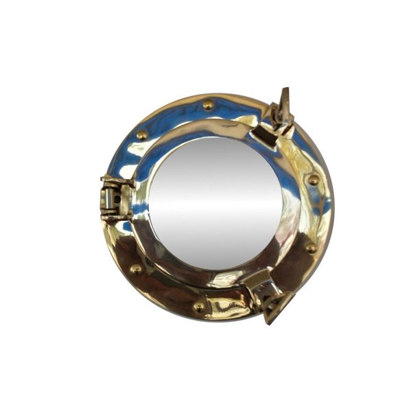 Brass Porthole Mirror 9" Port Hole Mirror Ship Port Hole Nautical
