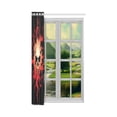 thumbnail image 3 of MKHERT Burning Skul Window Curtain Living Room,Bedroom Window Drapes 52x84 inch, 3 of 3