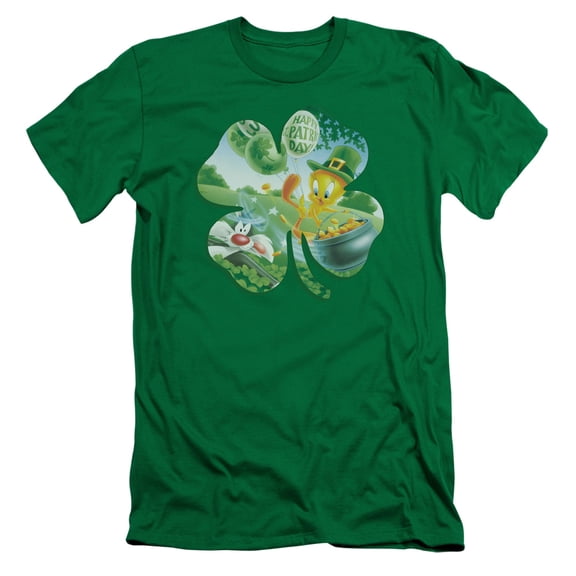 Looney Tunes - Tweety Shamrock - Slim Fit Short Sleeve Shirt - XX-Large