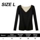 thumbnail image 2 of Camiseta de manga larga para mujer, camisa elástica de capa básica con cuello en V, ropa interior térmica para mujer, 2 of 7