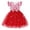 1698Red3350, variant on Rggeeun Toddler Children Floating Sleeve Casual Ballet Dress Cozy O-Neck Sundress