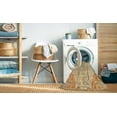 thumbnail image 2 of Ahgly Company Machine Washable Indoor Square Traditional Brown Gold Area Rugs, 6' Square, 2 of 7