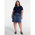 thumbnail image 2 of Terra & Sky Women's Plus Sweater Top with Short Sleeves, Lightweight, Sizes 0X-5X, 2 of 6