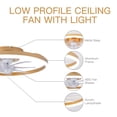 thumbnail image 7 of STERREN Modern Gold 20" LED Flush Bedroom Low Profile Ceiling Fan with Remote, 7 of 7
