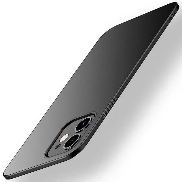 Cases For APPLE iPhone 16 15 14 13 12 11 Pro Max Plus Mini Shockproof Case Cover Hard Plastic Ultra Slim Frosted Covers Black For iPhone13 Pro Max